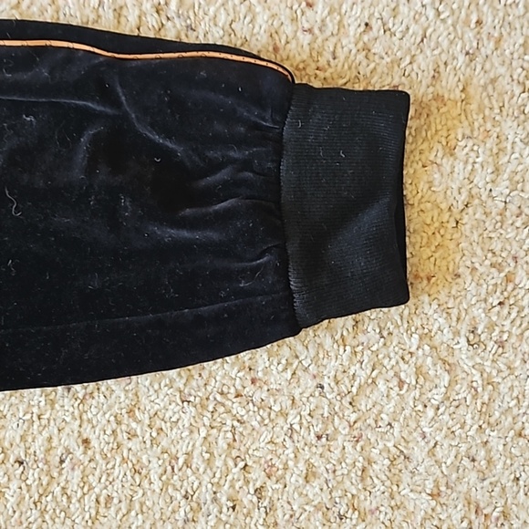 Gucci Dapper Dan Black Velvet Monogram Leather Tan Brown Pocket Sweatpants Track - Picture 6 of 12